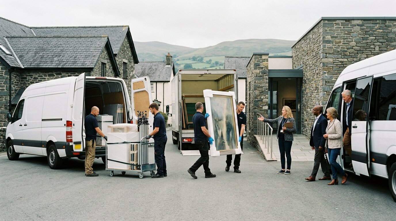 Getting People, Plinths and Paintings to a Welsh Art Event A Transport Plan for Organisers
